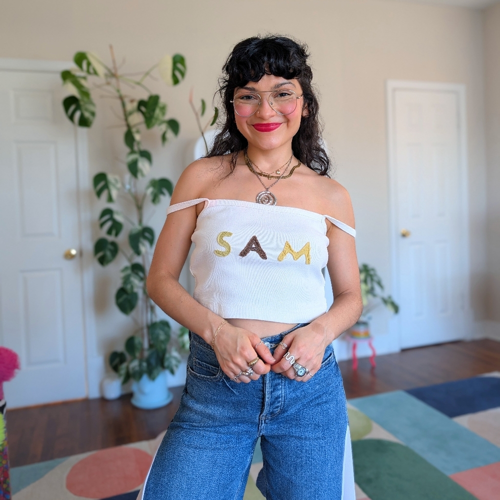 ODDLI custom Sam cropped tank top